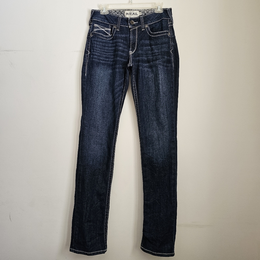 Ariat Clarissa Midnight Mid Rise Straight Tall Jeans